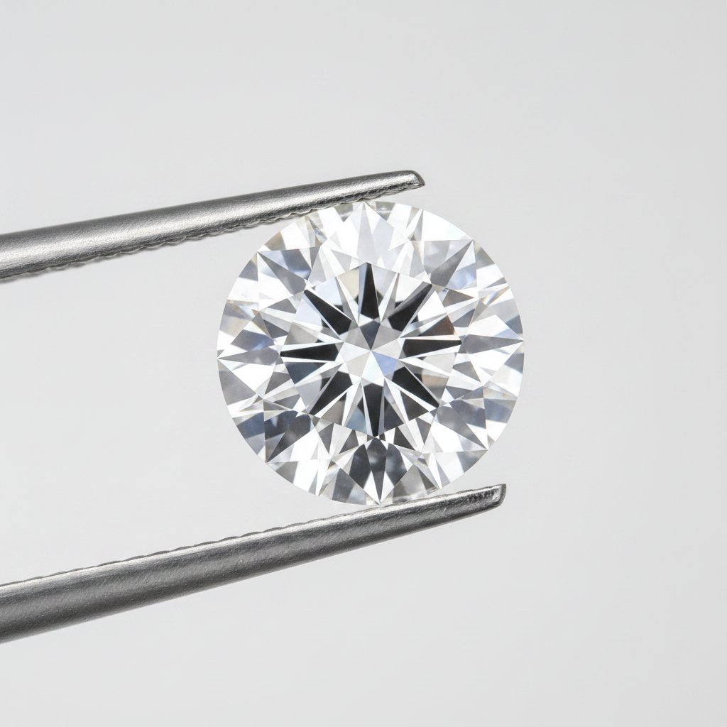 IGI Certified 3.17 Ct D Color VS2 Round CVD Diamond with 9.50mm Diameter
