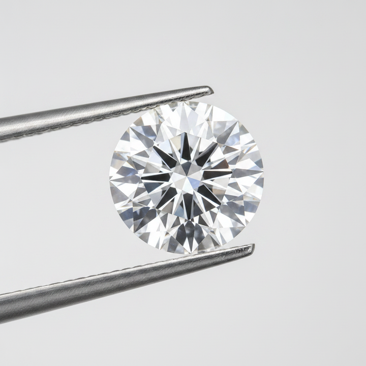 IGI Certified 3.17 Ct D Color VS2 Round CVD Diamond with 9.50mm Diameter