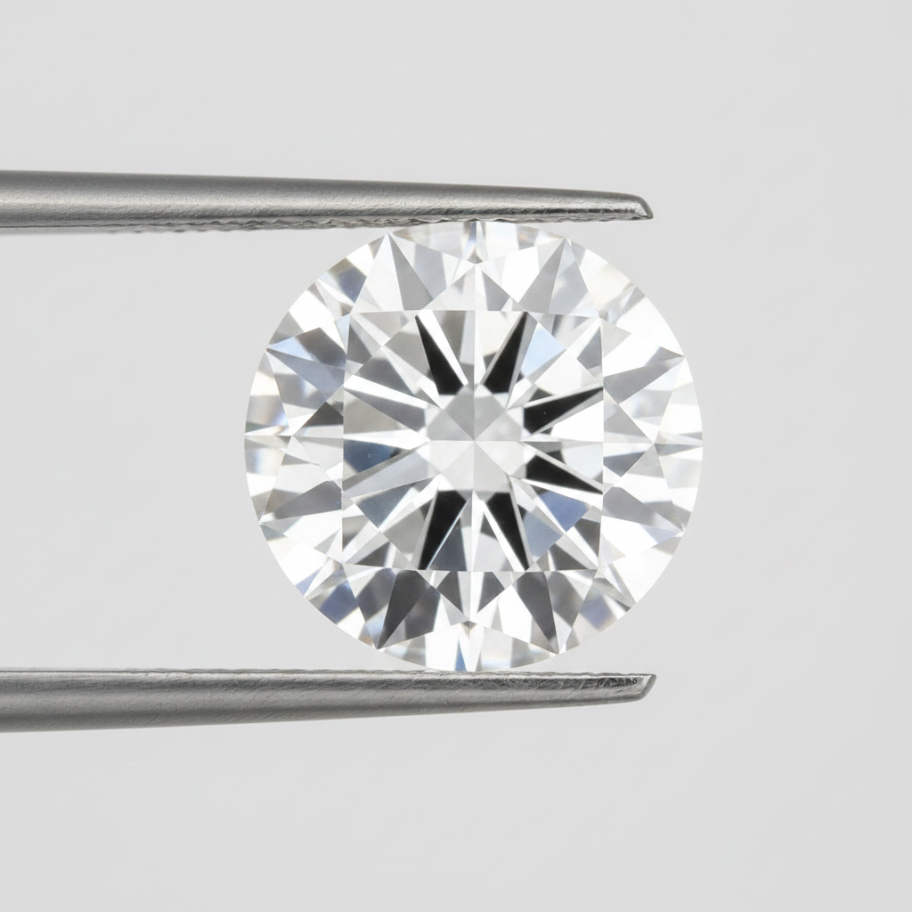 IGI Certified 8.04 Ct F Color VS1 Round CVD Diamond with 12.71mm Diameter