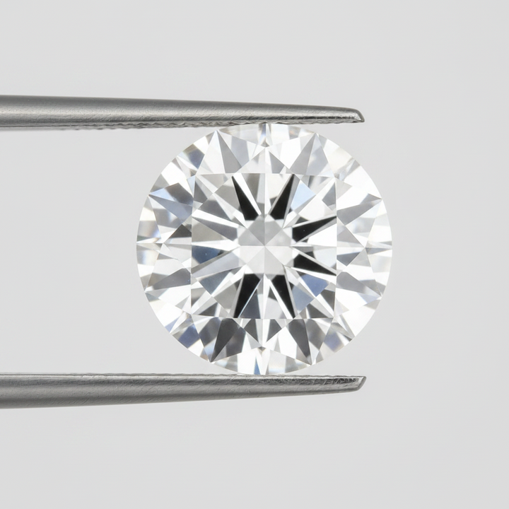 IGI Certified 8.04 Ct F Color VS1 Round CVD Diamond with 12.71mm Diameter
