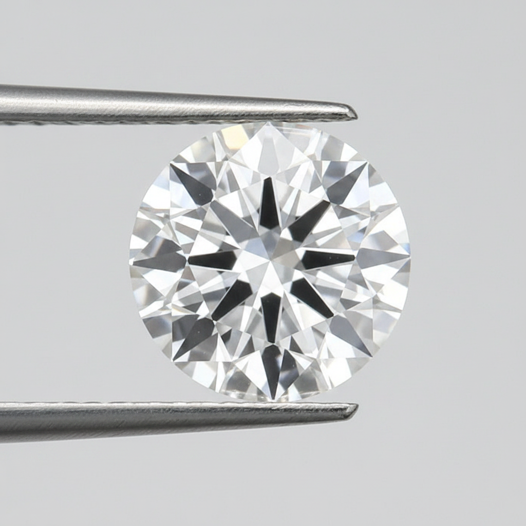 IGI Certified 3.00 Ct D Color VS2 Round CVD Diamond with 9.28mm Diameter