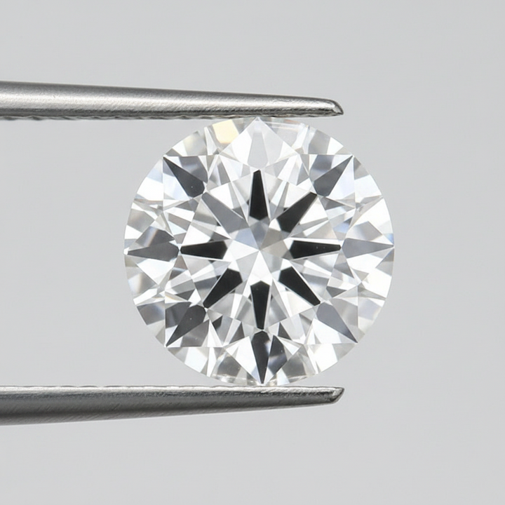 IGI Certified 3.00 Ct D Color VS2 Round CVD Diamond with 9.28mm Diameter