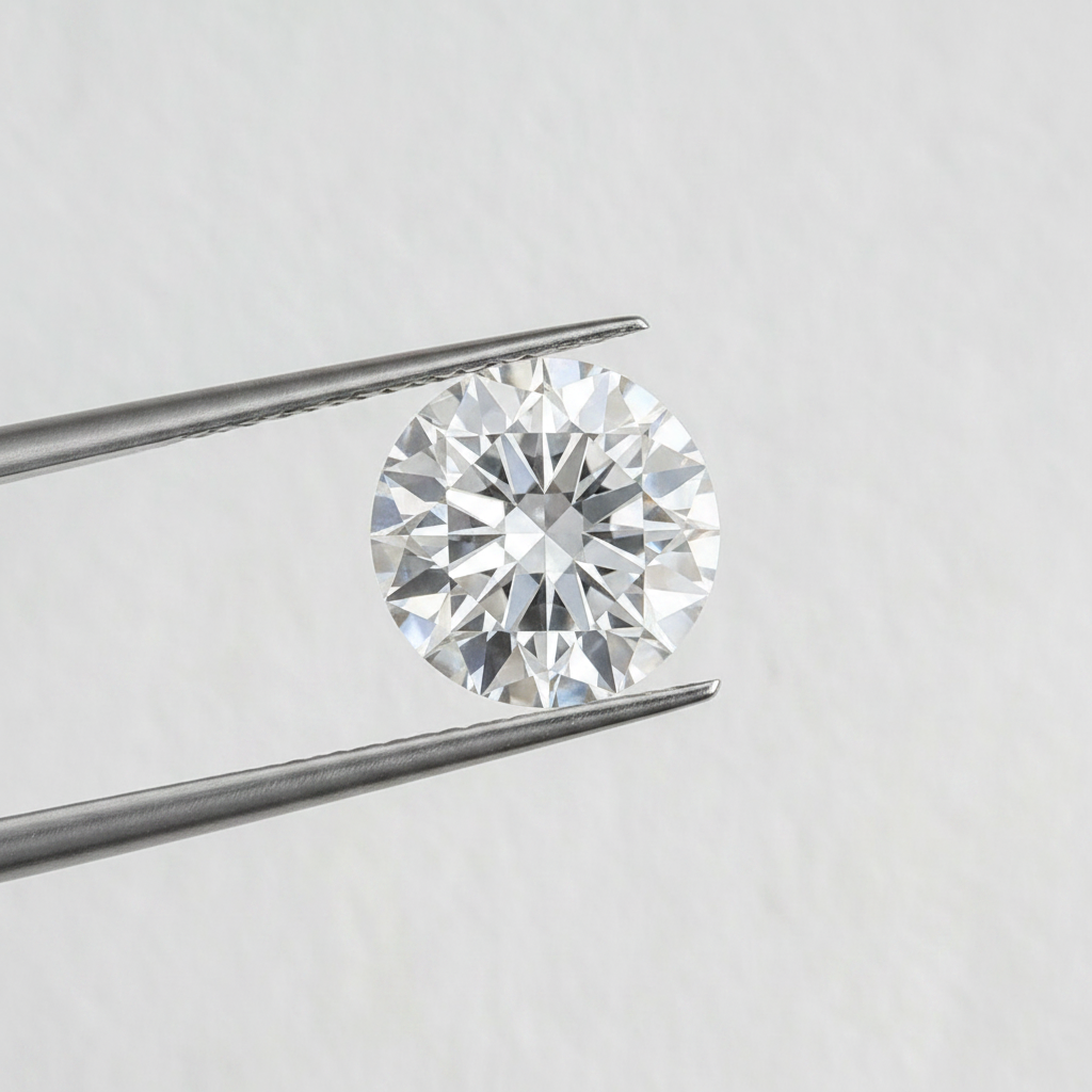 IGI Certified 3.14 Ct D Color VS1 Round CVD Diamond with 9.32mm Diameter