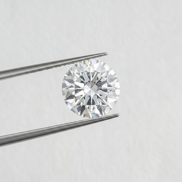 IGI Certified 3.14 Ct D Color VS1 Round CVD Diamond with 9.32mm Diameter