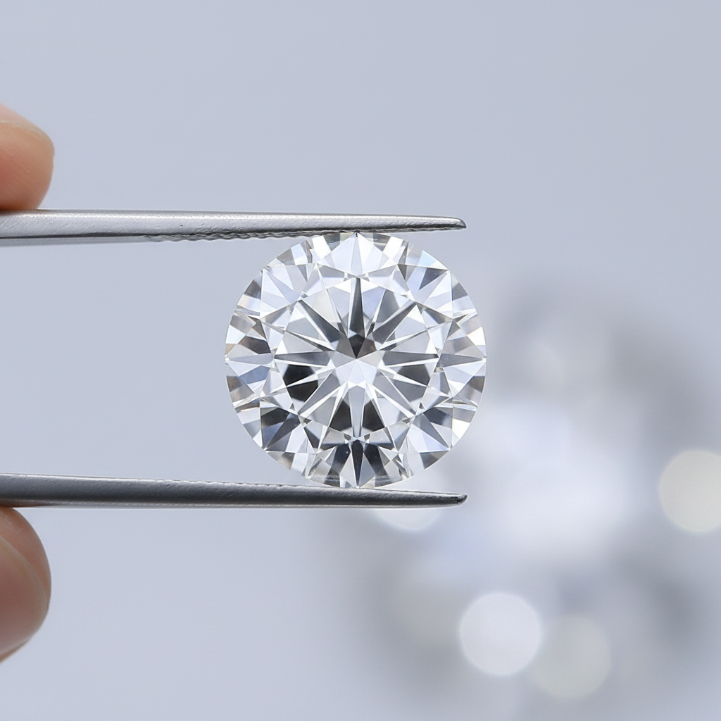 IGI Certified 3.01 Ct D Color VS1 Round CVD Diamond with 9.32mm Diameter