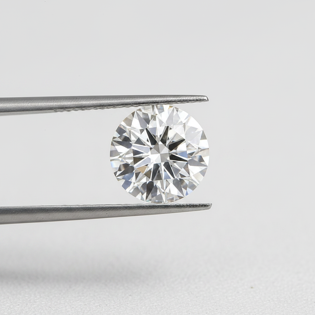 IGI Certified 3.07 Ct D Color VVS1 Round CVD Lab Grown Diamond