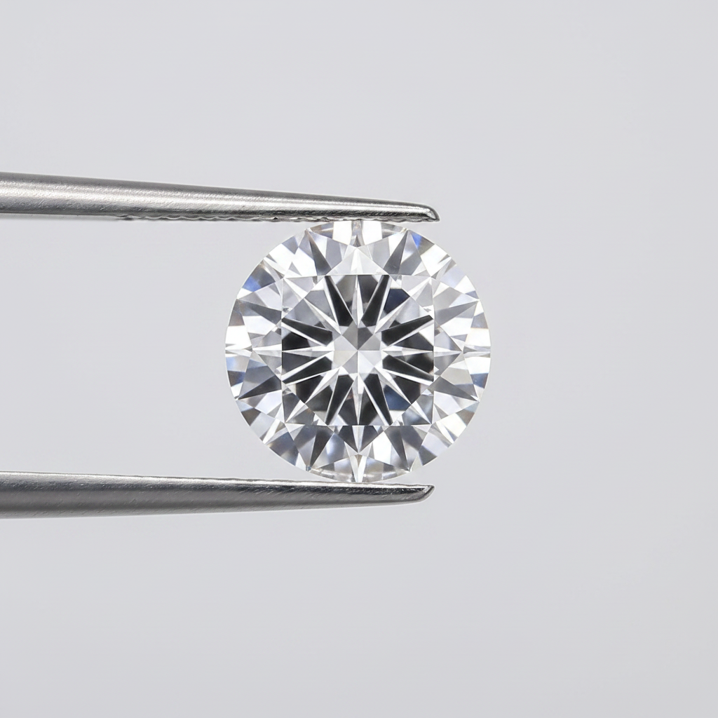 IGI Certified 8.01 Ct F Color VS1 Round CVD Diamond with 13.01mm Diameter