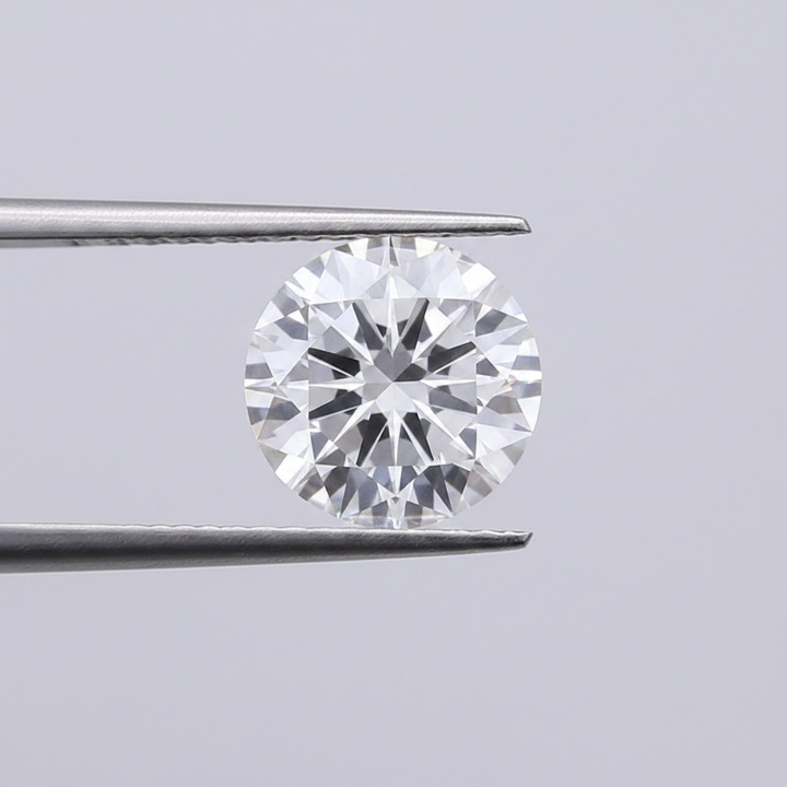 IGI Certified 10.07 Ct F Color VVS2 Round CVD Diamond with 14.07mm Spread