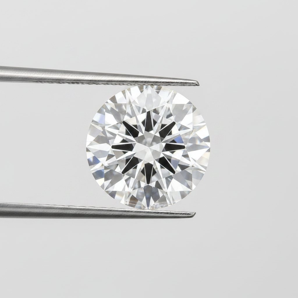 IGI Certified 4.01 Ct D Color VVS2 Round CVD Diamond with 10.34mm Diameter