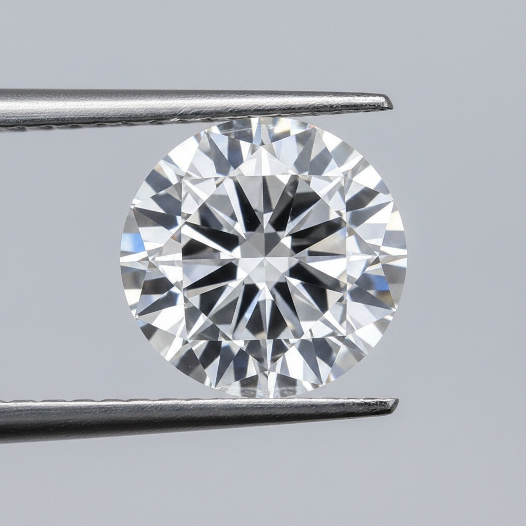 IGI Certified 5.01 Ct D Color VS1 Round CVD Diamond with 11.19mm Diameter