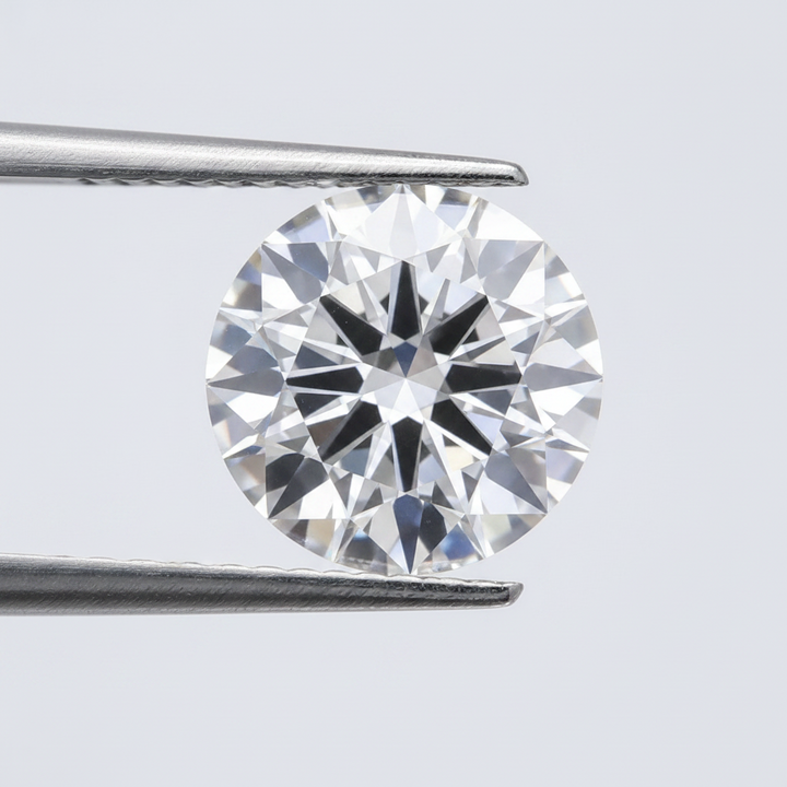 IGI Certified 8.05 Ct F Color VS1 Round CVD Diamond with 13.01mm Diameter