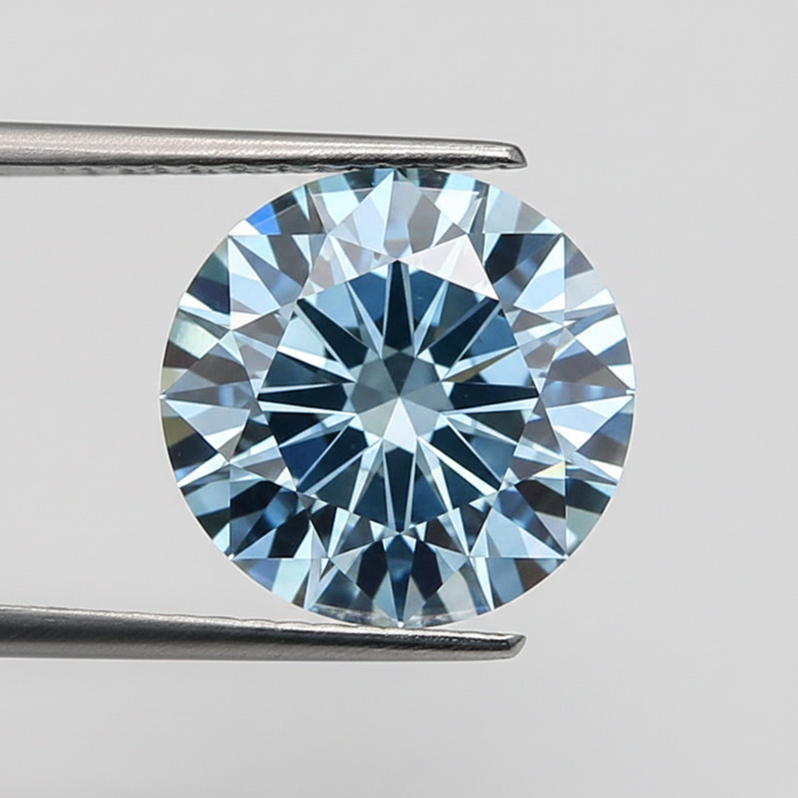 IGI Certified 2.09 Ct Fancy Vivid Green Round CVD Lab Grown Diamond