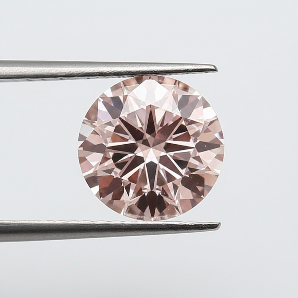 IGI Certified 3.00 Ct Fancy Intense Pink Round CVD Lab Grown Diamond