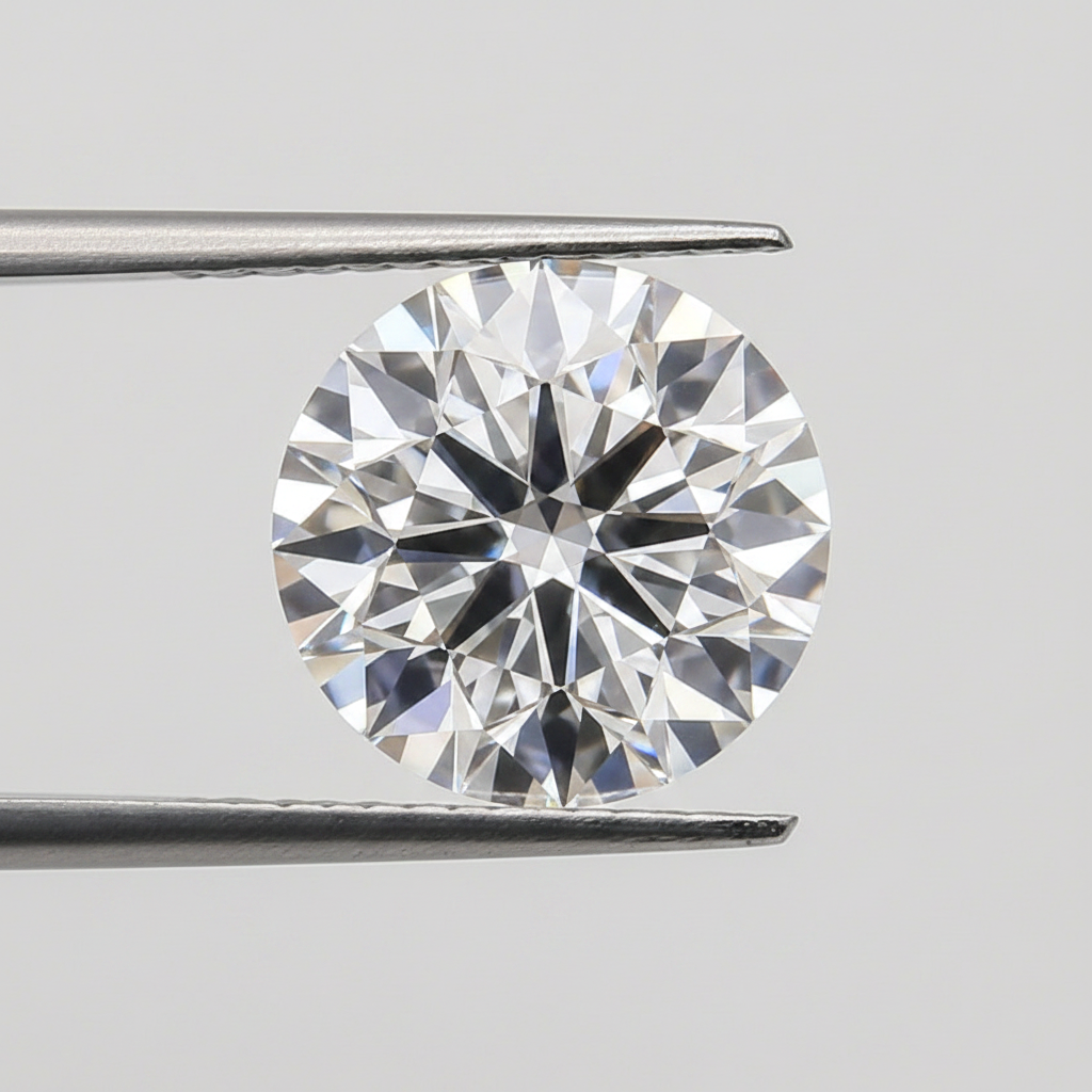 IGI Certified 5.50 Ct F Color VVS1 Round CVD Diamond with 11.29mm Diameter
