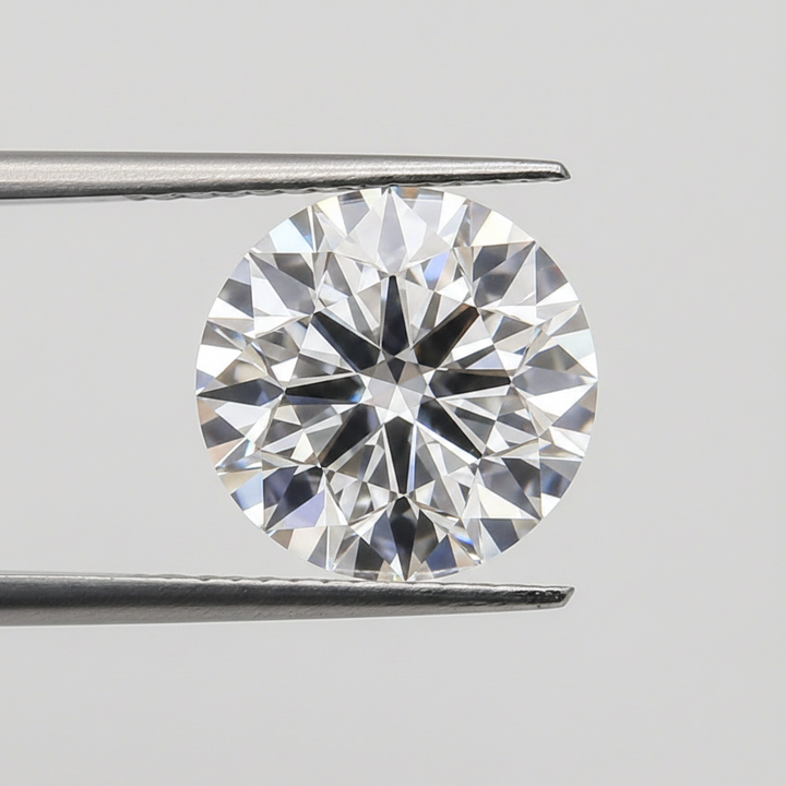 IGI Certified 5.50 Ct F Color VVS1 Round CVD Diamond with 11.29mm Diameter