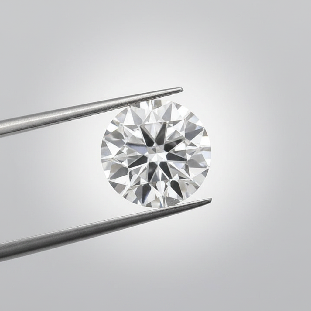 IGI Certified 3.00 Ct D Color VS1 Round CVD Diamond with 9.40mm Diameter