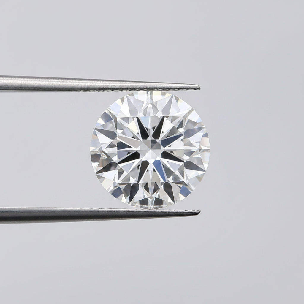 IGI Certified 5.02 Ct D Color VVS1 Round CVD Diamond with 11.02mm Diameter