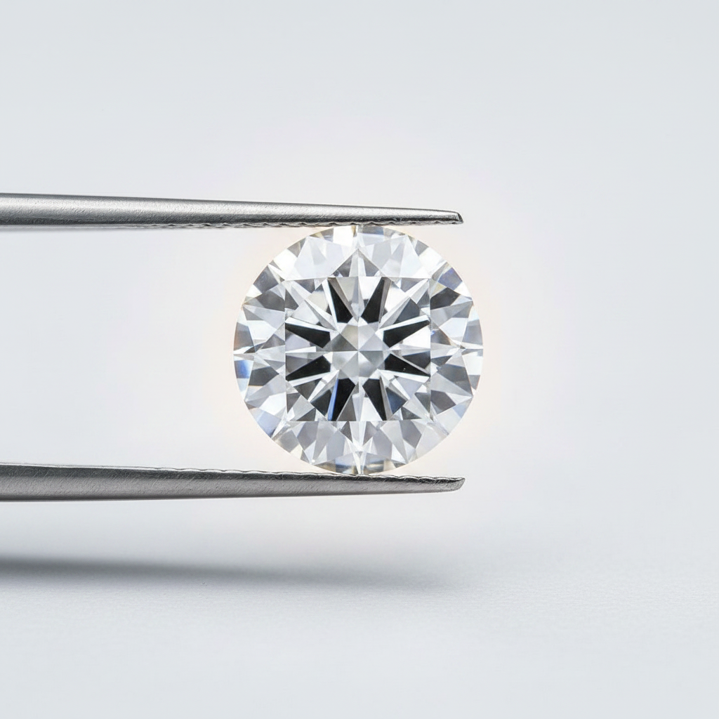 IGI Certified 10.01 Ct F Color VS1 Round CVD Diamond Over 14mm