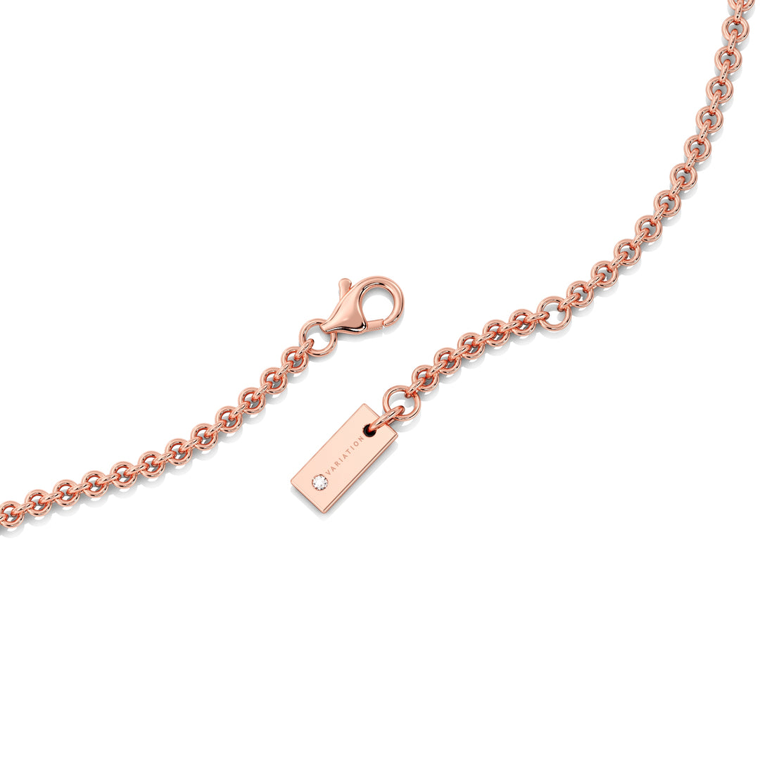 1.00ct Lab-Grown Diamond Necklace in Rose Gold