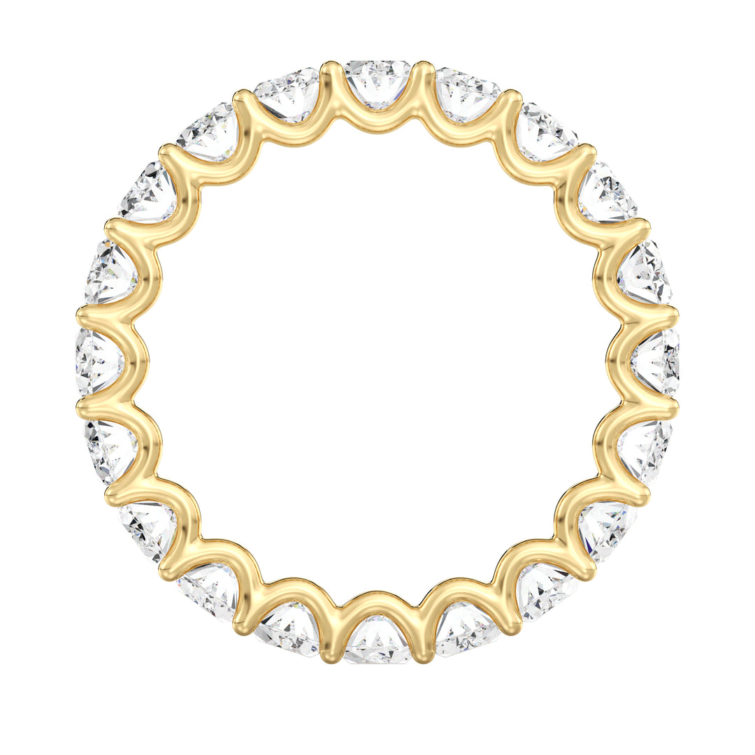 Oval Cut Full Eternity Ring in 18K Yellow Gold