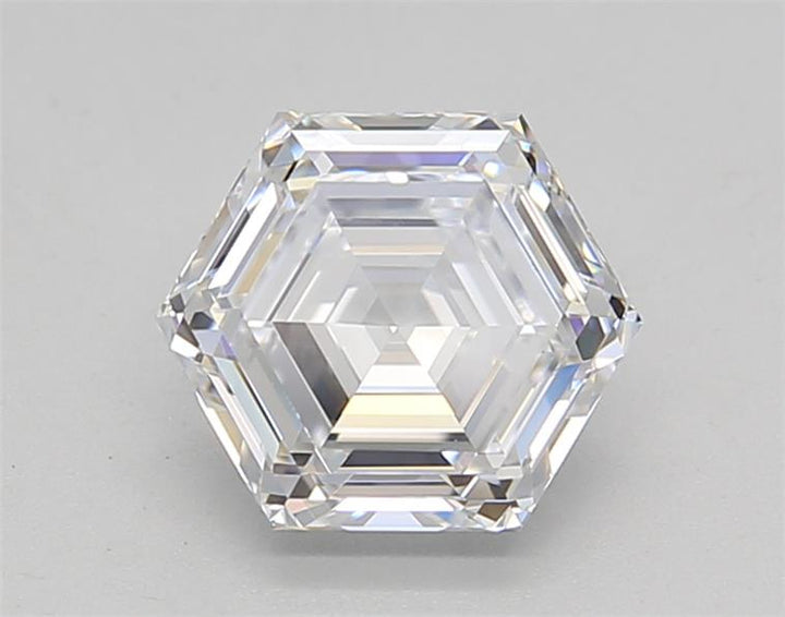 IGI CERTIFIED 1.53 CT HEXAGONAL CUT LAB GROWN DIAMOND, FLAWLESS (IF) CLARITY, D COLOR