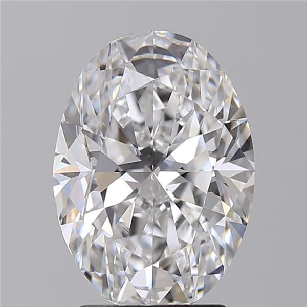 Experience brilliance with our IGI Certified 3.00 ct Oval Cut Lab Grown Diamond, showcasing E Color and VVS2 Clarity with Excellent Polish and Symmetry.