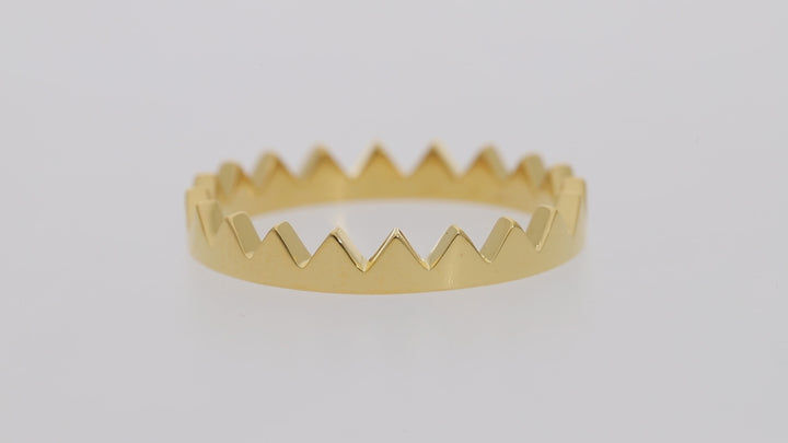 Gold Vermeil Crown Ring