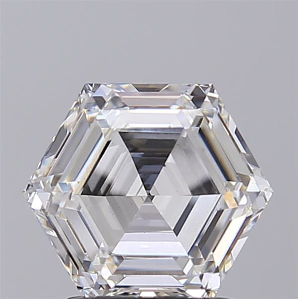 IGI CERTIFIED 2.00 CT HEXAGONAL CUT LAB GROWN DIAMOND, VS2 CLARITY, G COLOR