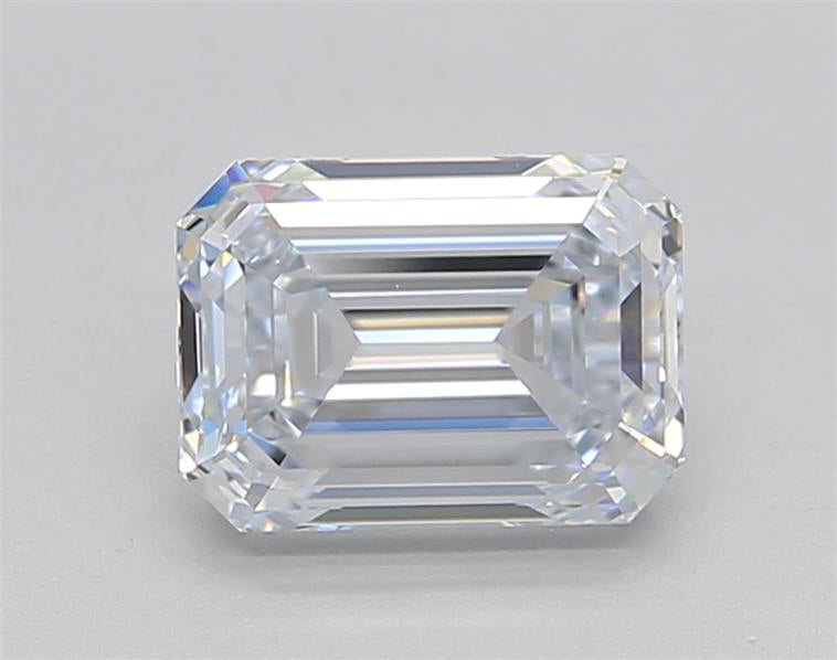 Experience brilliance: 1.50 CT IGI Certified Lab Grown Emerald Cut Diamond - F Color, VVS2 Clarity