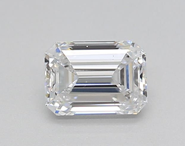 Experience Brilliance: Video showcasing an IGI Certified 0.50 CT Emerald Cut Lab Grown Diamond - D Color, VS2 Clarity, HPHT Type