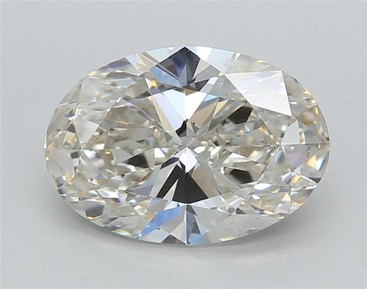 Experience brilliance with our IGI Certified 3.00 ct Oval Cut Lab Grown Diamond, showcasing H Color and VS1 Clarity with Excellent Polish and Symmetry.