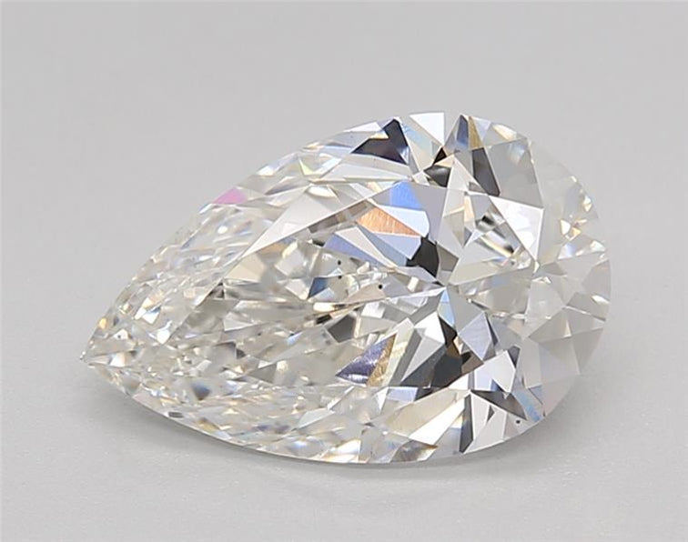 Discover: 2.00 ct. Pear Cut CVD Lab Grown Diamond - IGI Certified, F Color, VS2 Clarity
