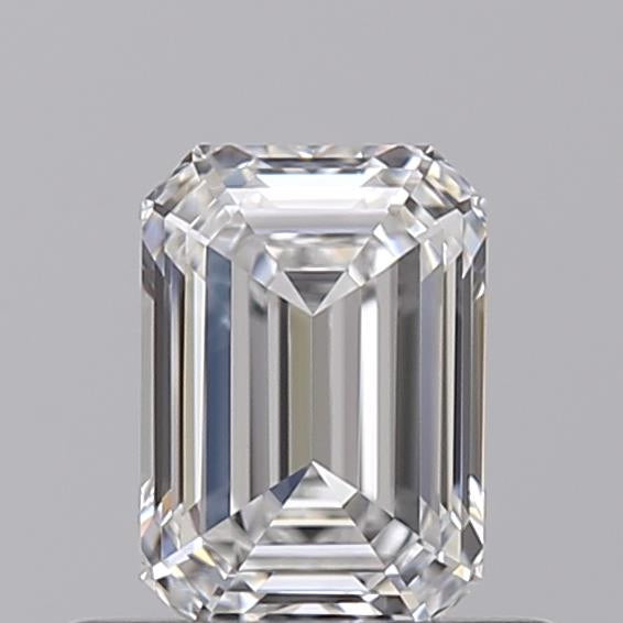 Experience Brilliance: Watch Our GIA Certified 0.50 CT HPHT Lab Grown Emerald Cut Diamond - E Color, VVS2 Clarity