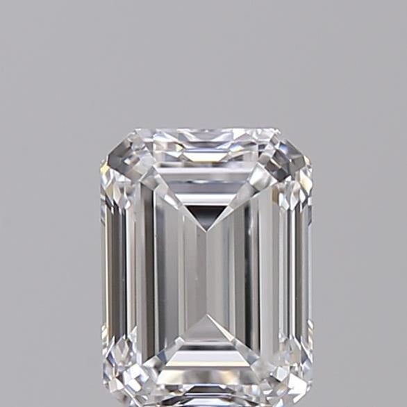 Experience Brilliance: Video showcasing an IGI Certified 0.50 CT Emerald Cut Lab Grown Diamond - D Color, VS1 Clarity, HPHT Type