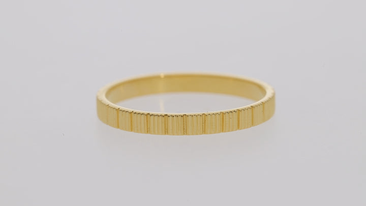 Gold Vermeil Contemporary Eternity Ring