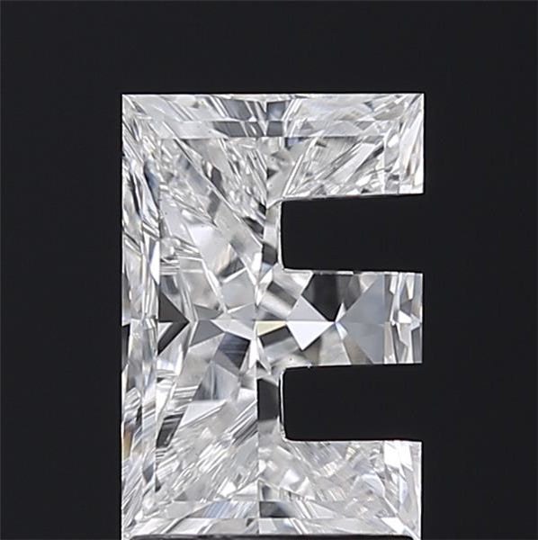 2.00 CT E-Shaped Alphabet Lab-Grown Diamond, VS1 Clarity, E Color