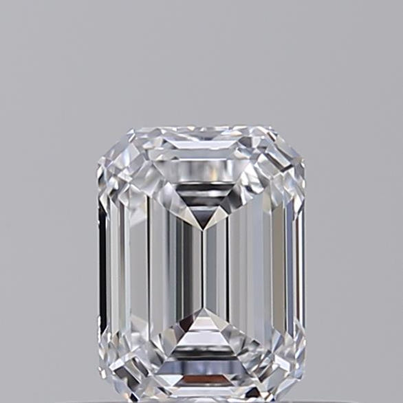 Experience Brilliance: Watch Our GIA Certified 0.50 CT HPHT Lab Grown Emerald Cut Diamond - D Color, VVS2 Clarity
