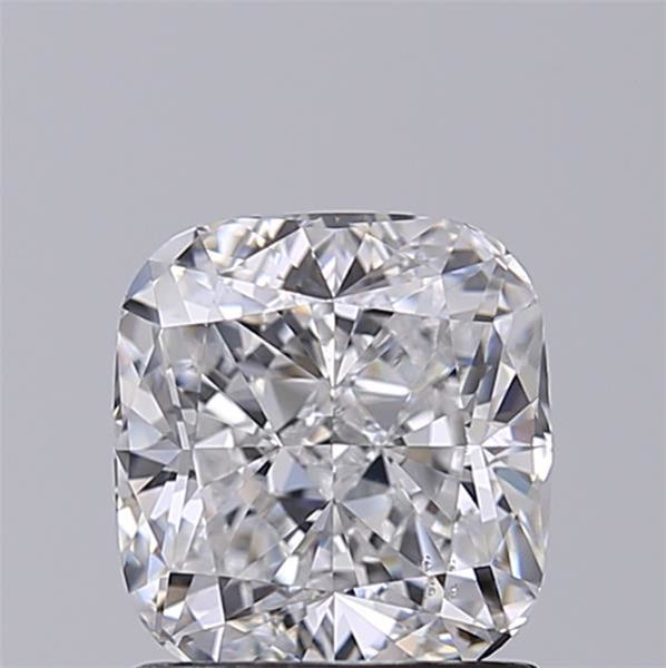 GIA CERTIFIED 1.50 CT CUSHION-CUT LAB-GROWN DIAMOND - SI1 CLARITY, D COLOR