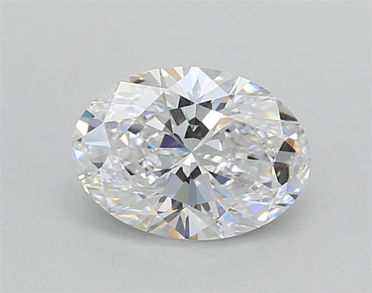 View the Brilliance: IGI Certified 1.00 CT Oval Lab Grown Diamond - D Color, VVS2 Clarity, HPHT Method