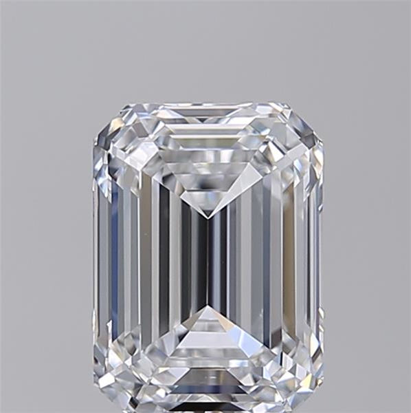 2.00 CT Lab-Grown Emerald Cut Diamond - IGI Certified, D Color, VS1 Clarity