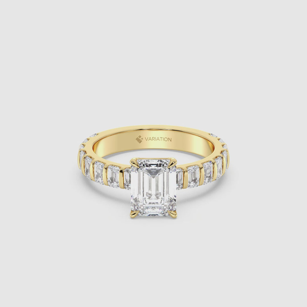 Emerald Engagement Ring