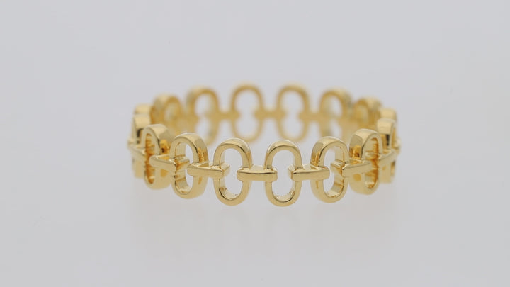 Gold Vermeil Chain Link Ring