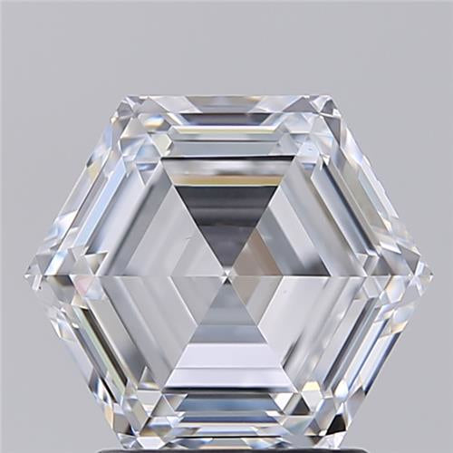 IGI CERTIFIED 1.84 CT HEXAGONAL CUT LAB-GROWN DIAMOND, VS1 CLARITY, D COLOR