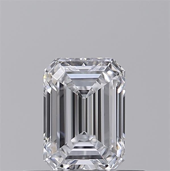 Experience Brilliance: Watch Our GIA Certified 0.50 CT HPHT Lab Grown Emerald Cut Diamond - D Color, VVS2 Clarity