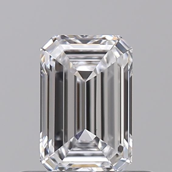 Discover Brilliance: Video showcasing an IGI Certified 0.50 CT Emerald Cut Lab Grown Diamond - D Color, VS1 Clarity, HPHT Type