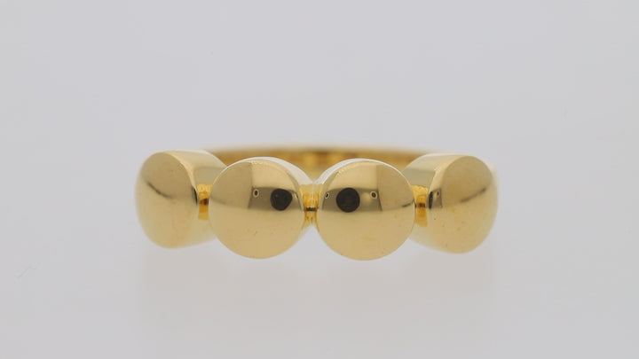 Gold Vermeil Bead Ring