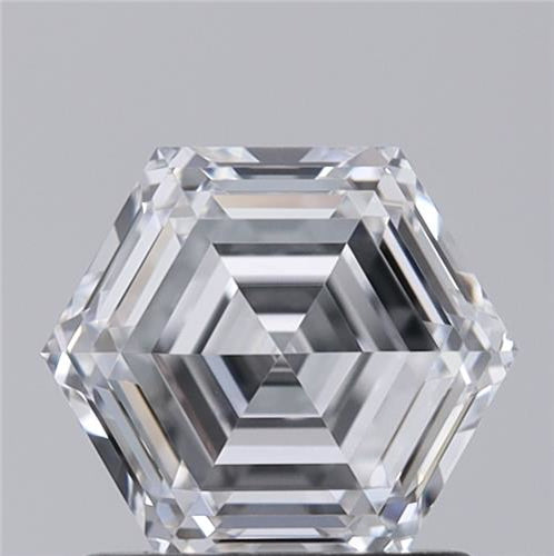 IGI CERTIFIED 1.03 CT HEXAGONAL CUT LAB GROWN DIAMOND | INTERNALLY FLAWLESS | D COLOR