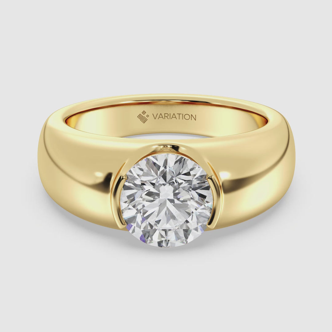 Bezel Set Solitaire Ring