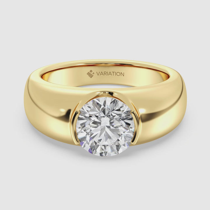 Bezel Set Solitaire Ring