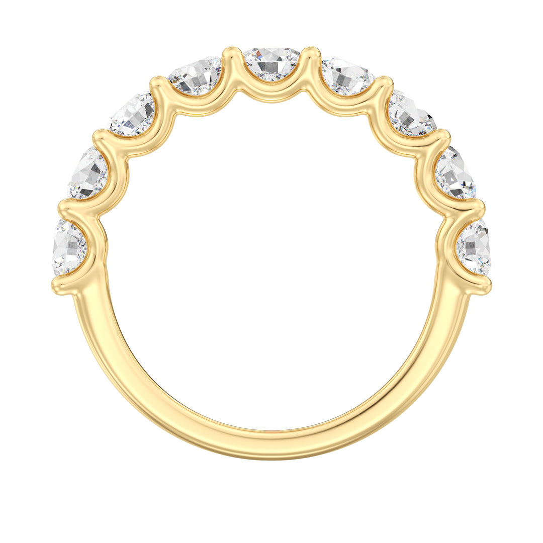 Round Brilliant Diamond Anniversary Band in 18K Yellow Gold